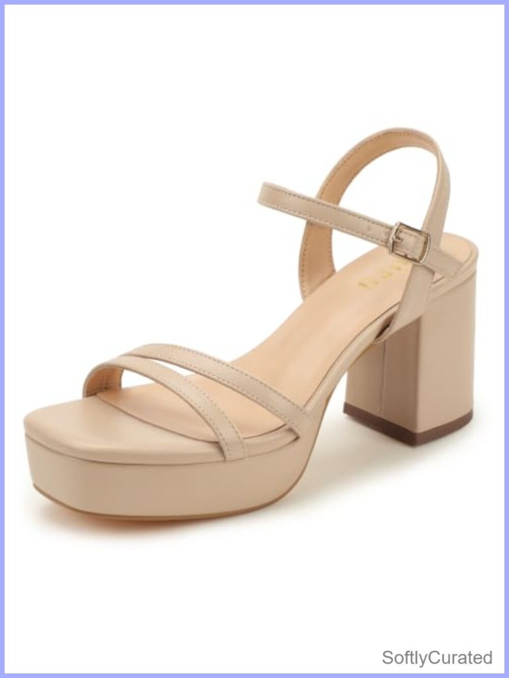 IDIFU Platform Chunky Block Strappy Heels Sandals